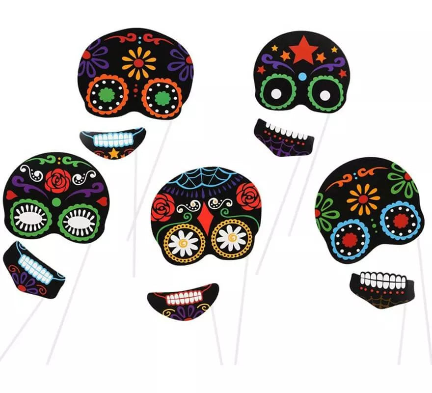 Translation missing: fr.Caretas del Día de los Muertos para Photocall