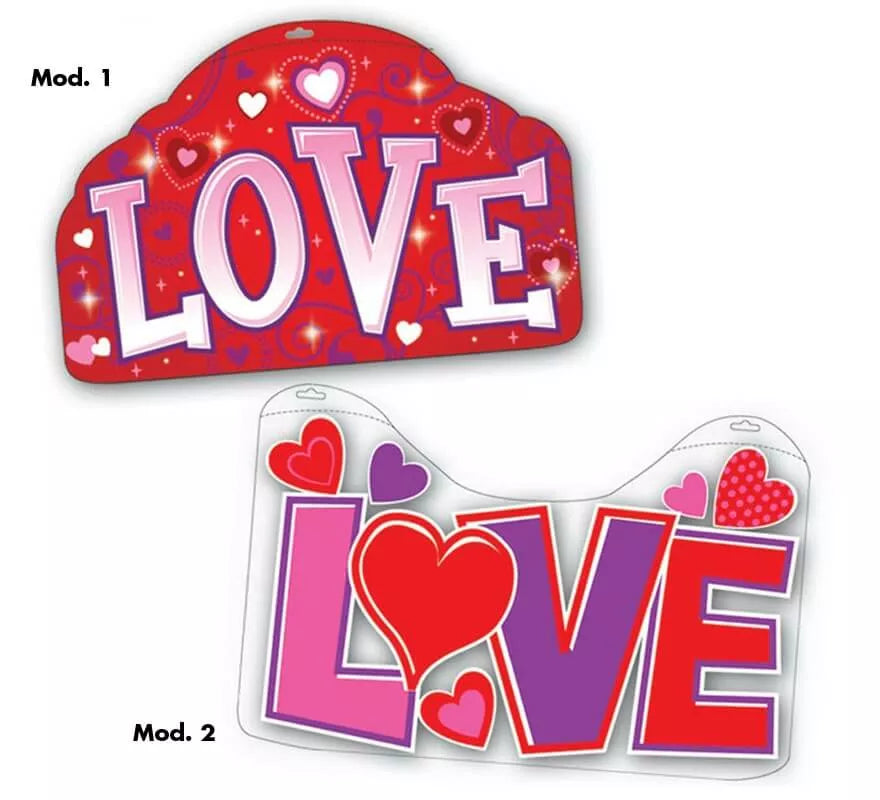 Translation missing: fr.Cartel de decoración Love de 51x33 cm en 2 modelos