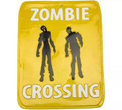 Panneau de Passage Zombie 45x35 cm