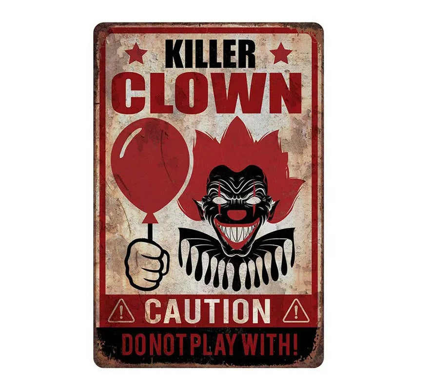 Translation missing: fr.Cartel 'Killer Clown' de 24X36 cm