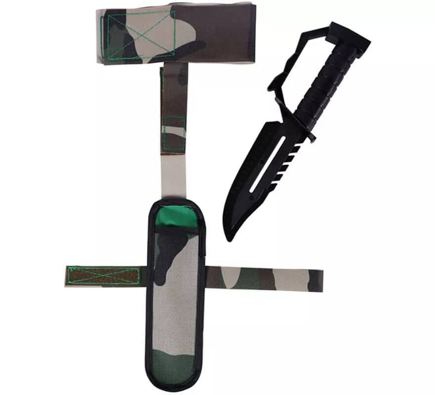 Translation missing: fr.Cartuchera con Cuchillo de combate 28x6 cm