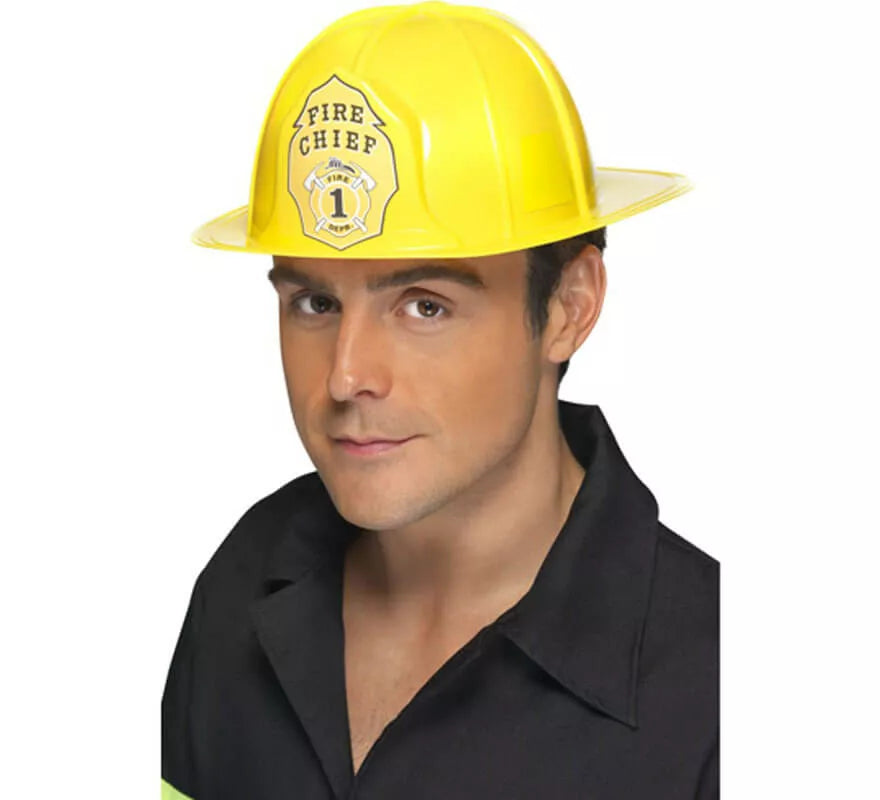 Translation missing: fr.Casco Amarillo de Bombero de PVC
