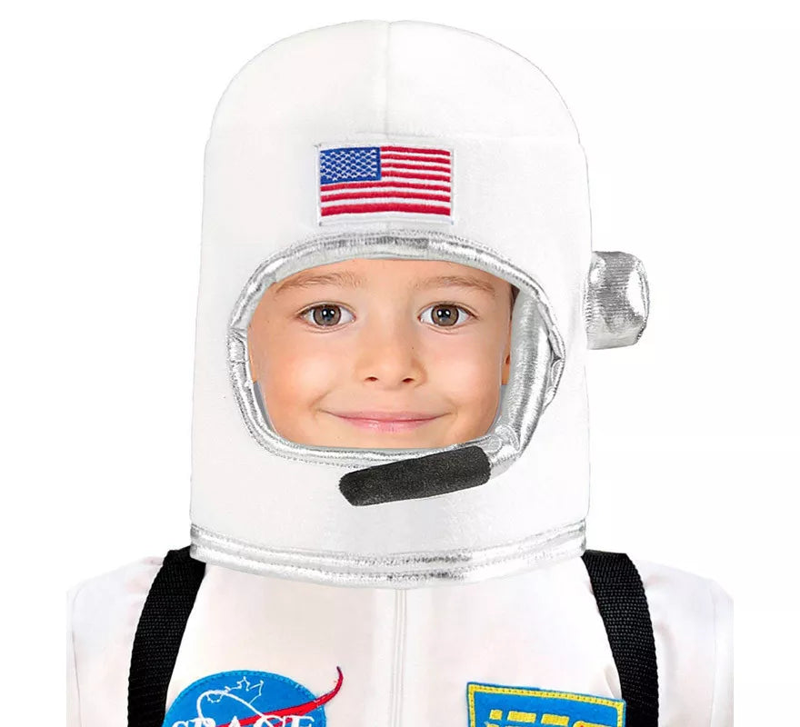 Translation missing: fr.Casco Astronauta Blanco USA para niños