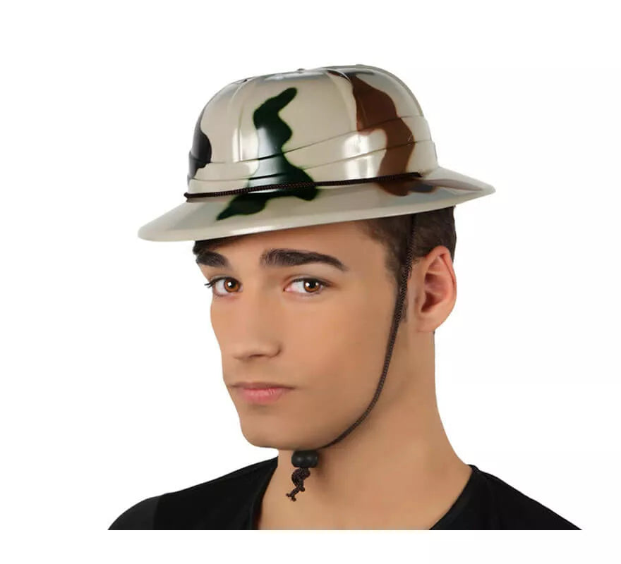 Translation missing: fr.Casco camuflaje de Explorador de plástico con cuerda