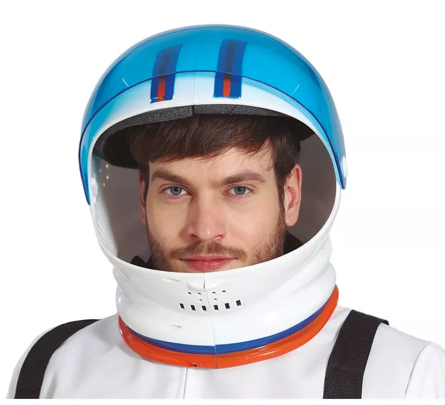 Translation missing: fr.Casco de Astronauta Blanco y Azul