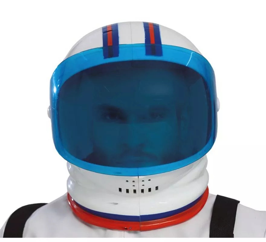 Translation missing: fr.Casco de Astronauta Blanco y Azul