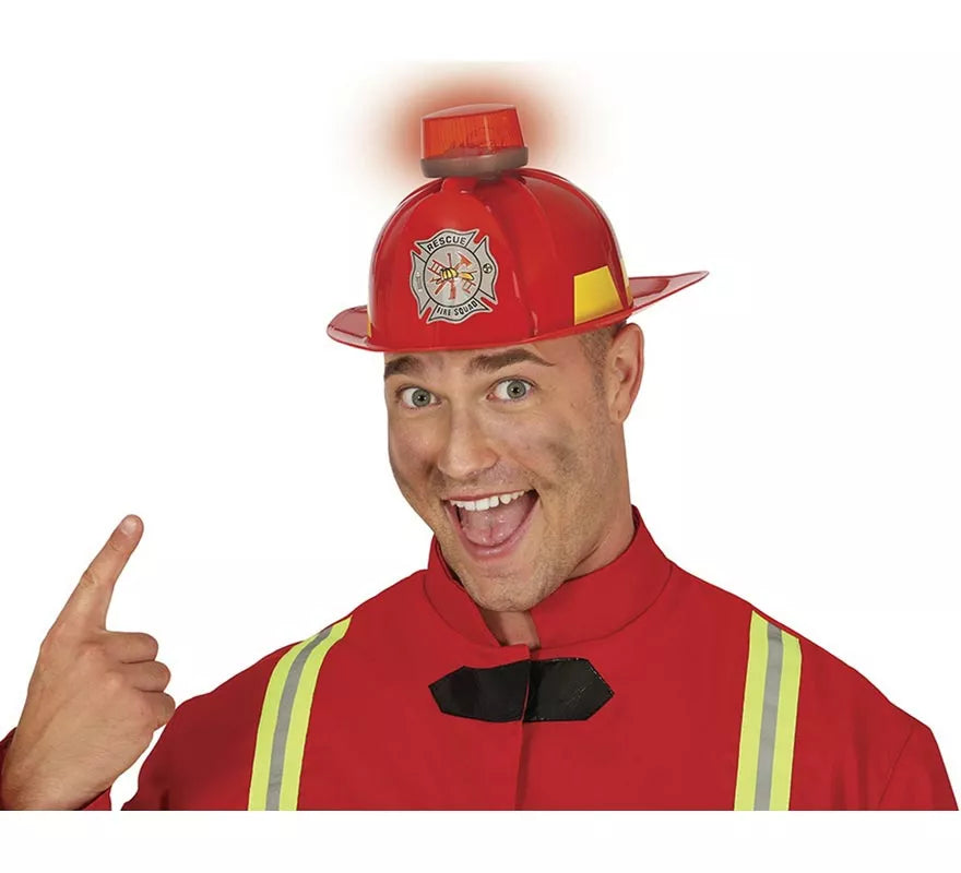 Translation missing: fr.Casco de Bombero con sirena, luz y sonido