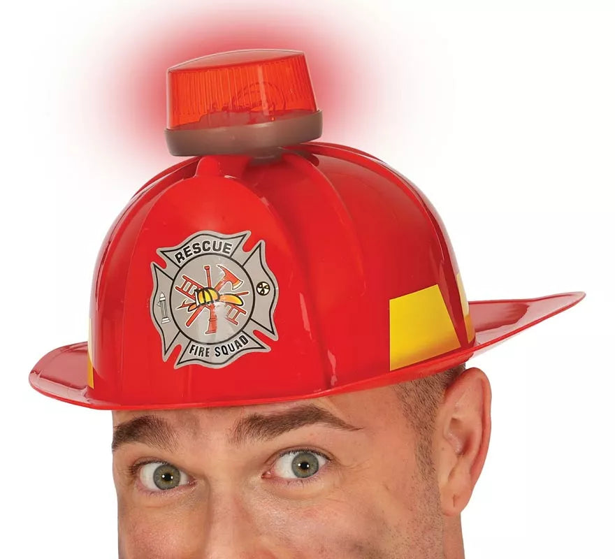 Translation missing: fr.Casco de Bombero con sirena, luz y sonido