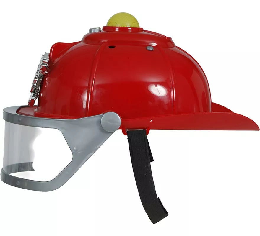 Casco de Bombero con Sirena y Luz