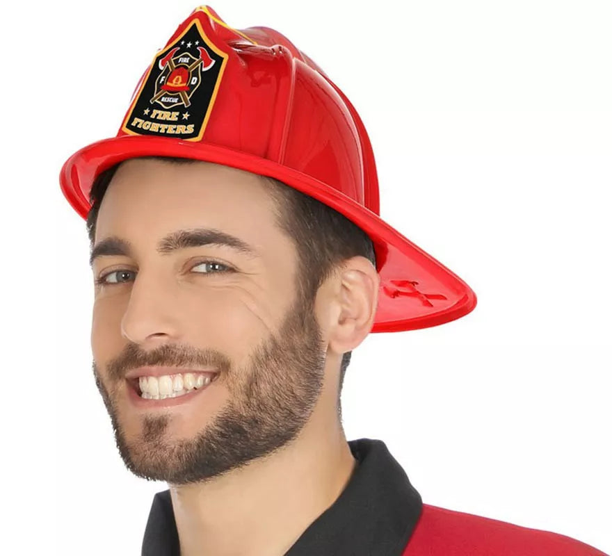 Translation missing: fr.Casco de Bombero flocado Rojo