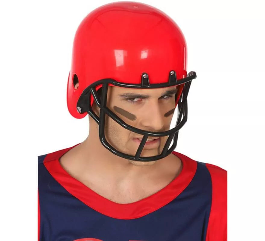 Translation missing: fr.Casco de Rugby Rojo con Protector