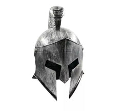 Casque de soldat grec argenté