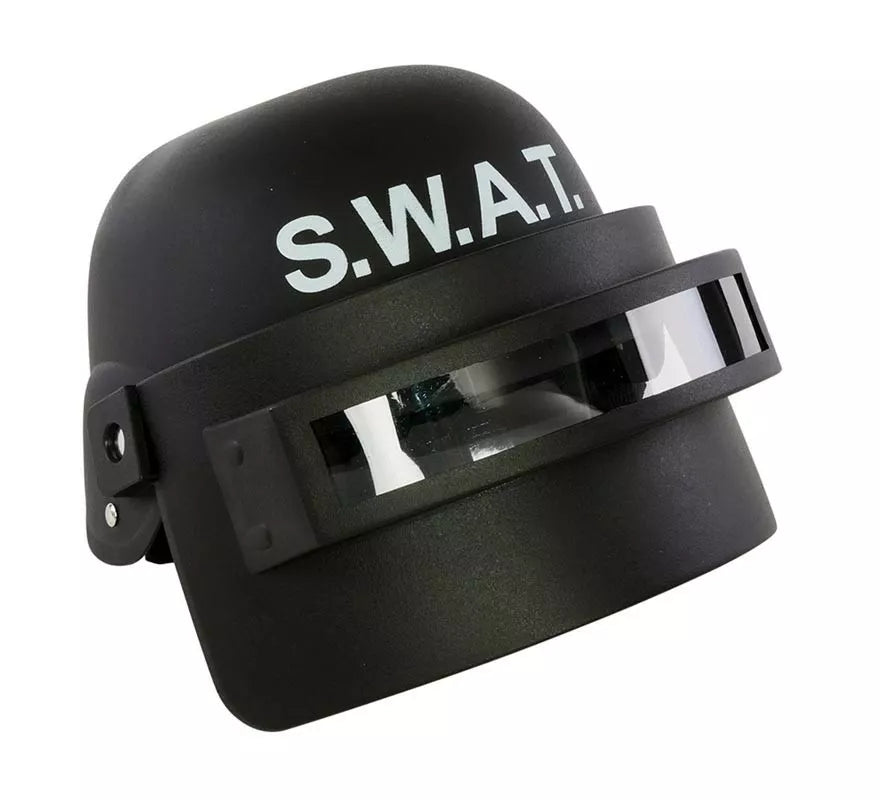 Translation missing: fr.Casco de Swat negro adulto
