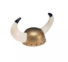 Casque Viking doré et blanc