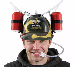 Casque militaire pour boire