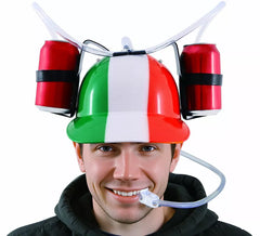 Casque à boisson avec drapeau italien