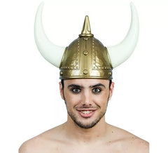 Casque Viking Doré et Blanc