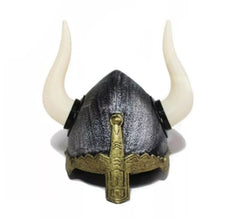 Casque viking vieilli avec cornes