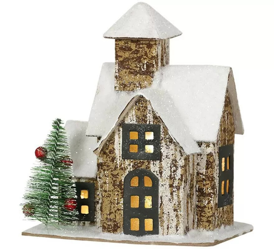 Translation missing: fr.Casita Nevada con Luz 22,5x19,5x14 cm