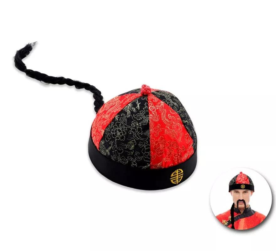 Translation missing: fr.Casquete Chino con Coleta negra