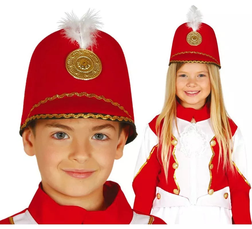 Translation missing: fr.Casquete de Majorette rojo infantil