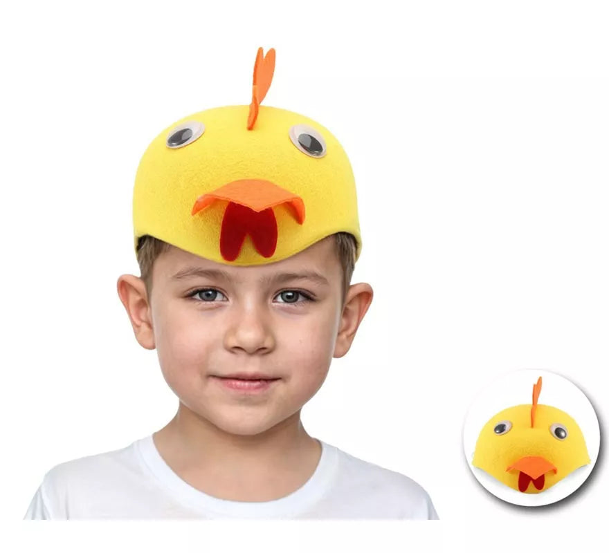 Translation missing: fr.Casquete de Pollo amarillo infantil