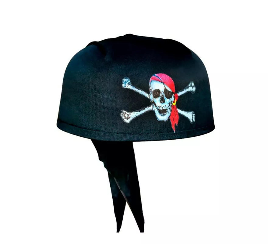 Translation missing: fr.Casquete Pirata negro con calavera