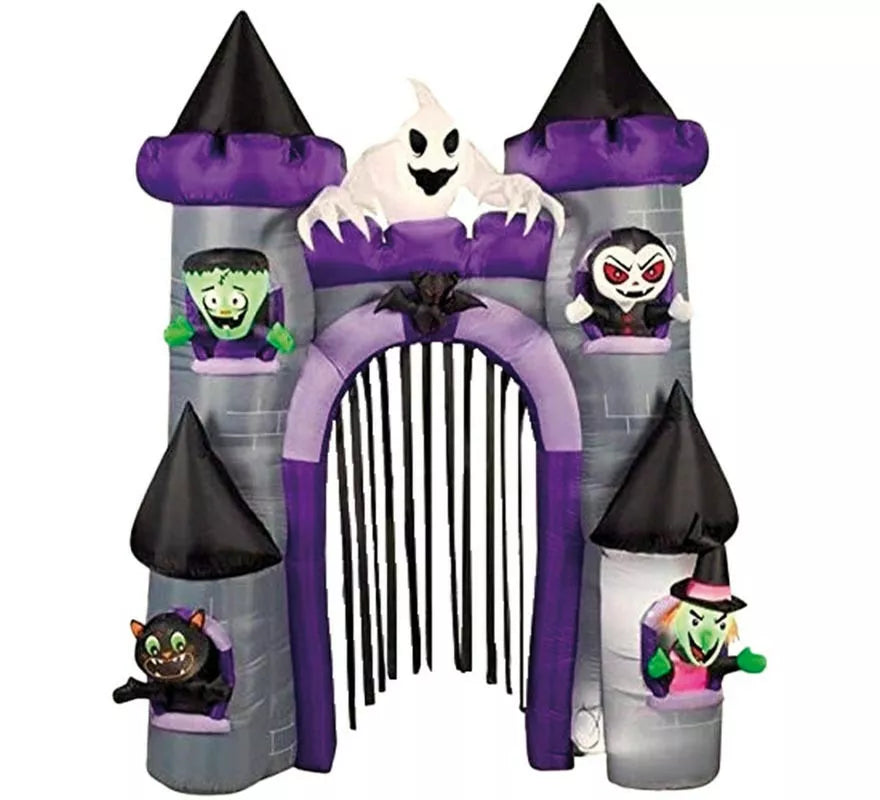 Translation missing: fr.Castillo Auto Hinchable de Halloween con LEDs de 270 cm