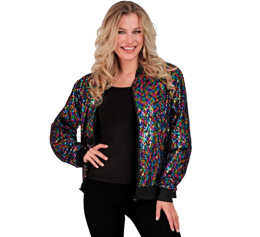 Translation missing: fr.Cazadora Bomber Party Fashion multicolor para adulto