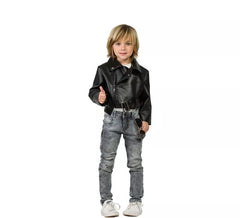Veste de Rockier Noire pour garçon