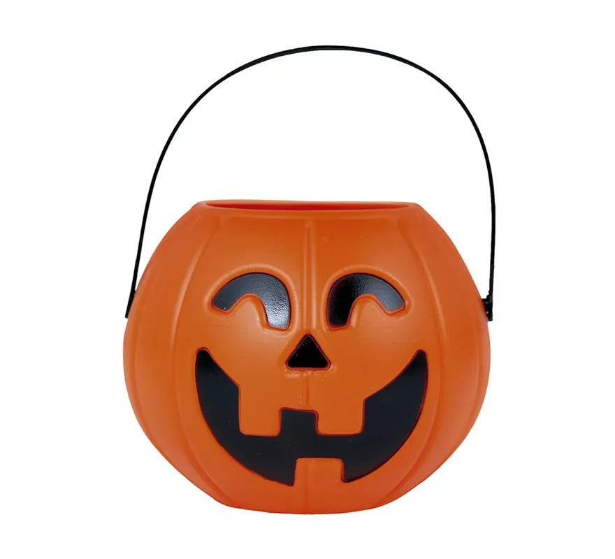 Translation missing: fr.Cesta Calabaza 11 cm de plástico para Halloween