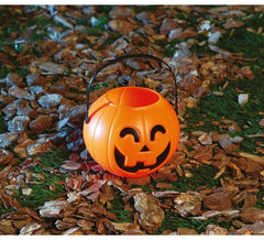 Panier en forme de Citrouille en plastique pour Halloween 11 cm