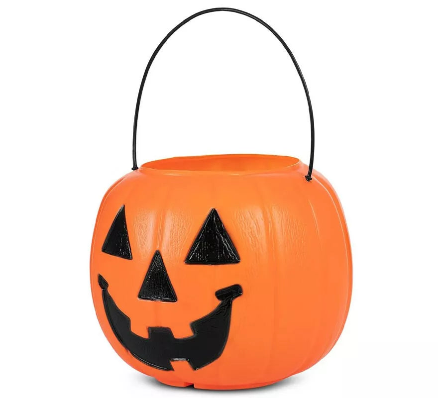 Translation missing: fr.Cesta de Calabaza naranja con asa de 21,6x21,6x30,5 cm