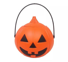 Panier citrouille orange avec couvercle 18 cm