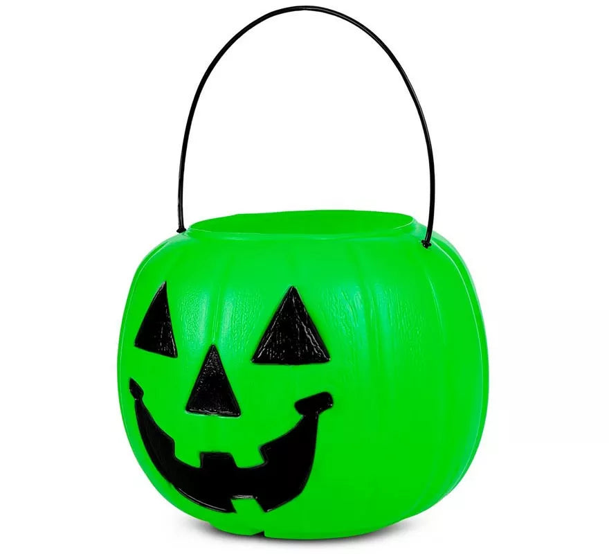 Translation missing: fr.Cesta de Calabaza verde con asa de 21,6x21,6x30,5 cm