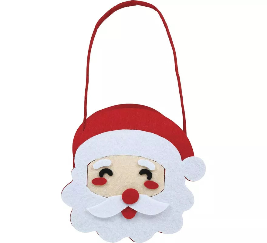 Translation missing: fr.Cesta de Papá Noel de Fieltro de 15x14 cm