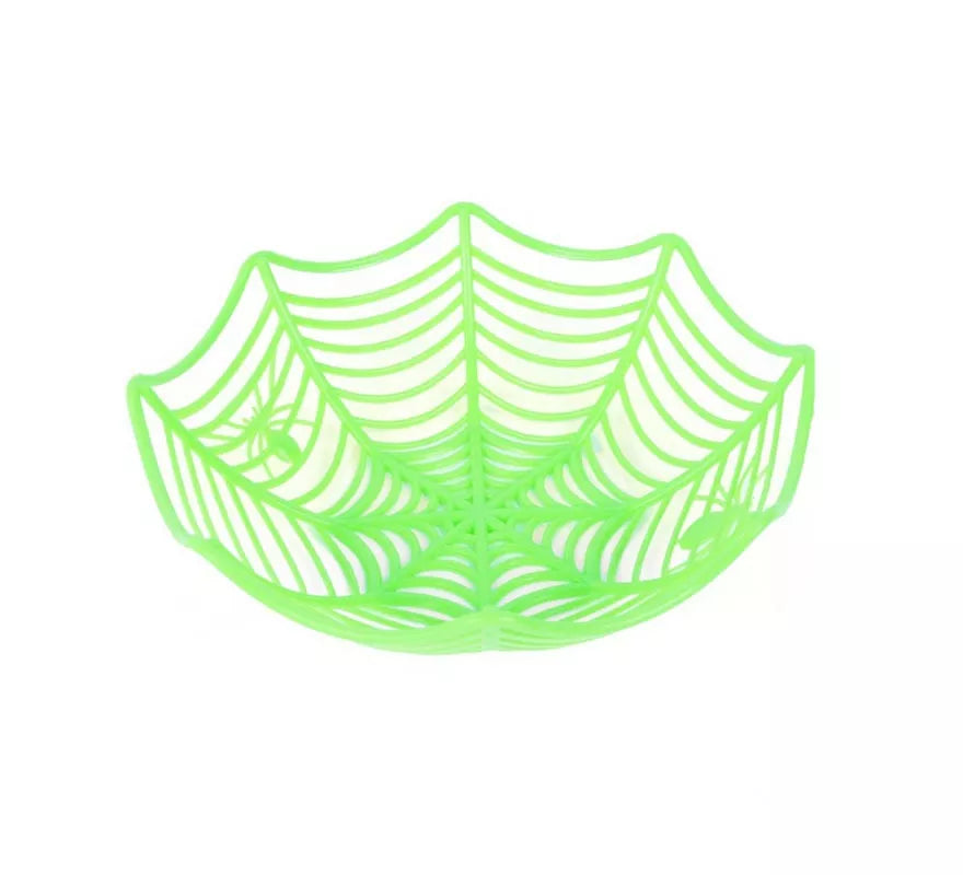 Cesta Telaraña con Arañas de 21x6 cm en varios colores