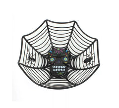 Panier en toile d'araignée avec crâne 27x25,5x7,5 cm en différentes couleurs