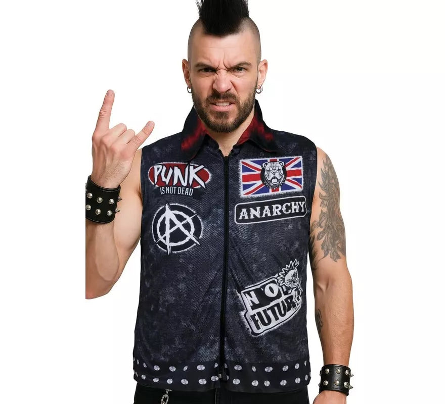Translation missing: fr.Chaleco Anarchy Punk para hombre