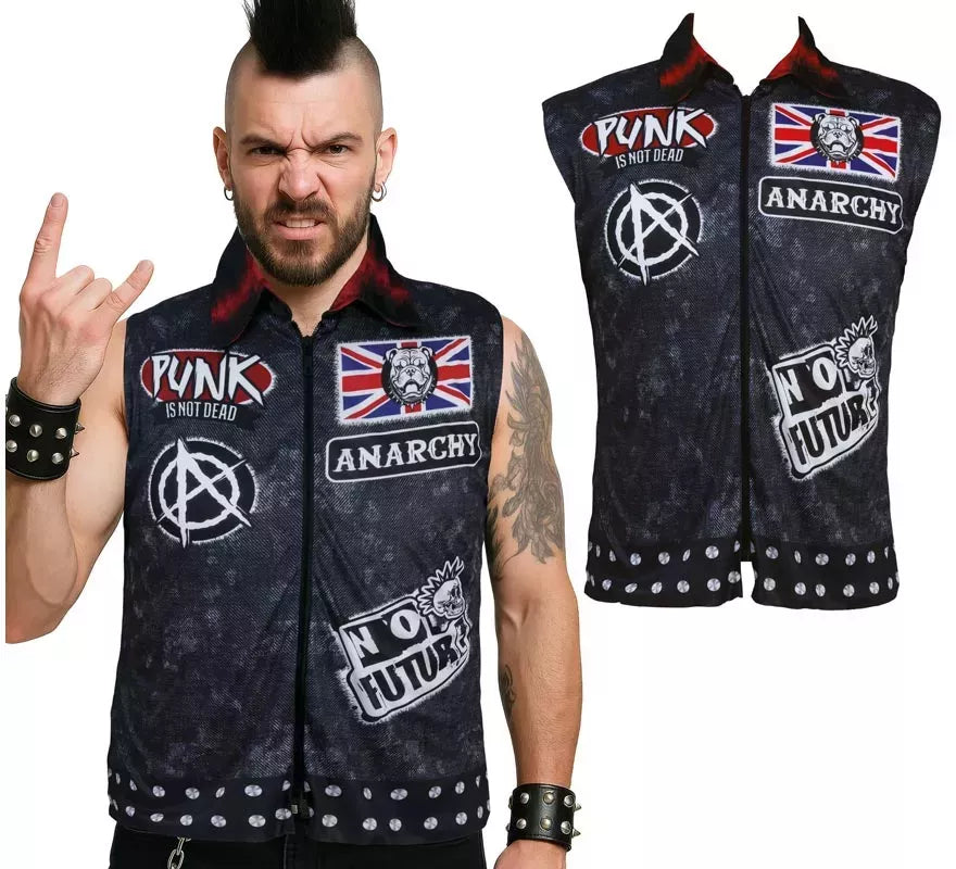 Translation missing: fr.Chaleco Anarchy Punk para hombre