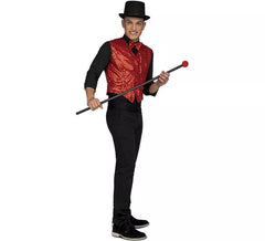 Gilet avec Noeud Papillon Rouge pour homme