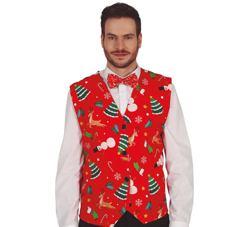 Chaleco de Navidad Rojo Adulto