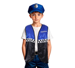 Gilet de police à carreaux pour enfants de différentes couleurs