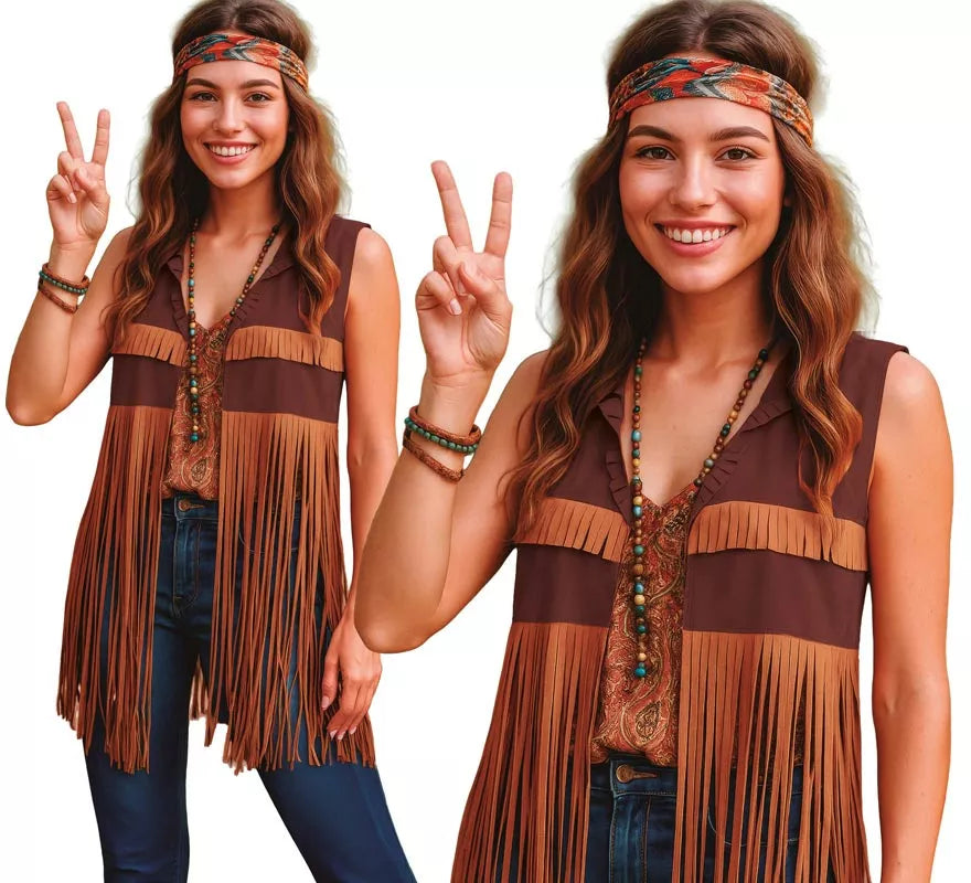 Translation missing: fr.Chaleco Hippie con Flecos para mujer