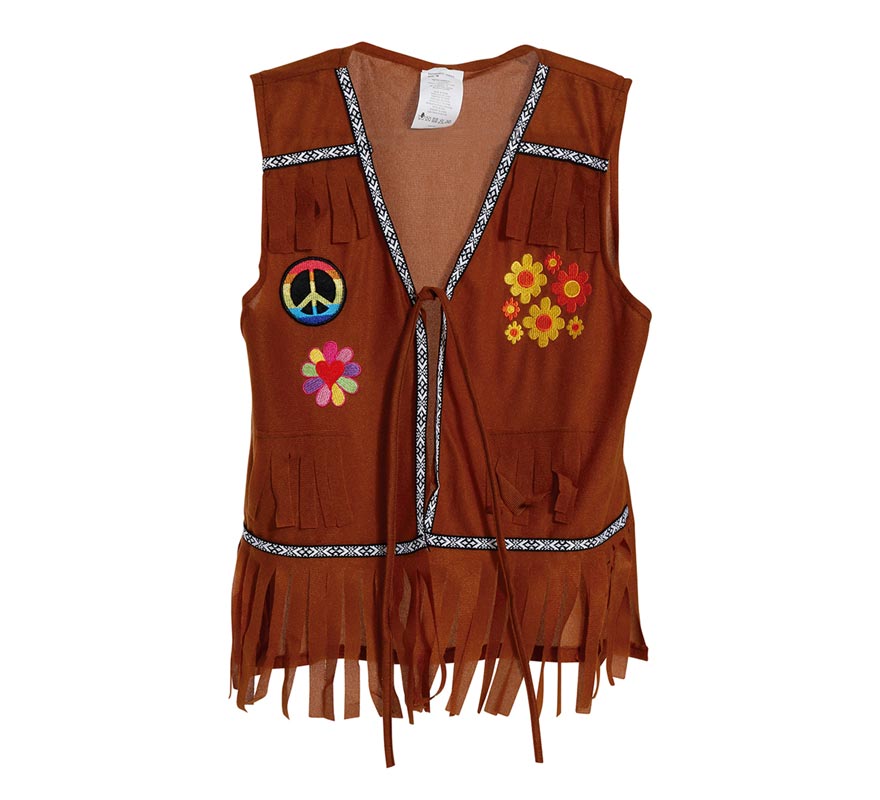 Translation missing: fr.Chaleco Hippie Marrón para Mujer