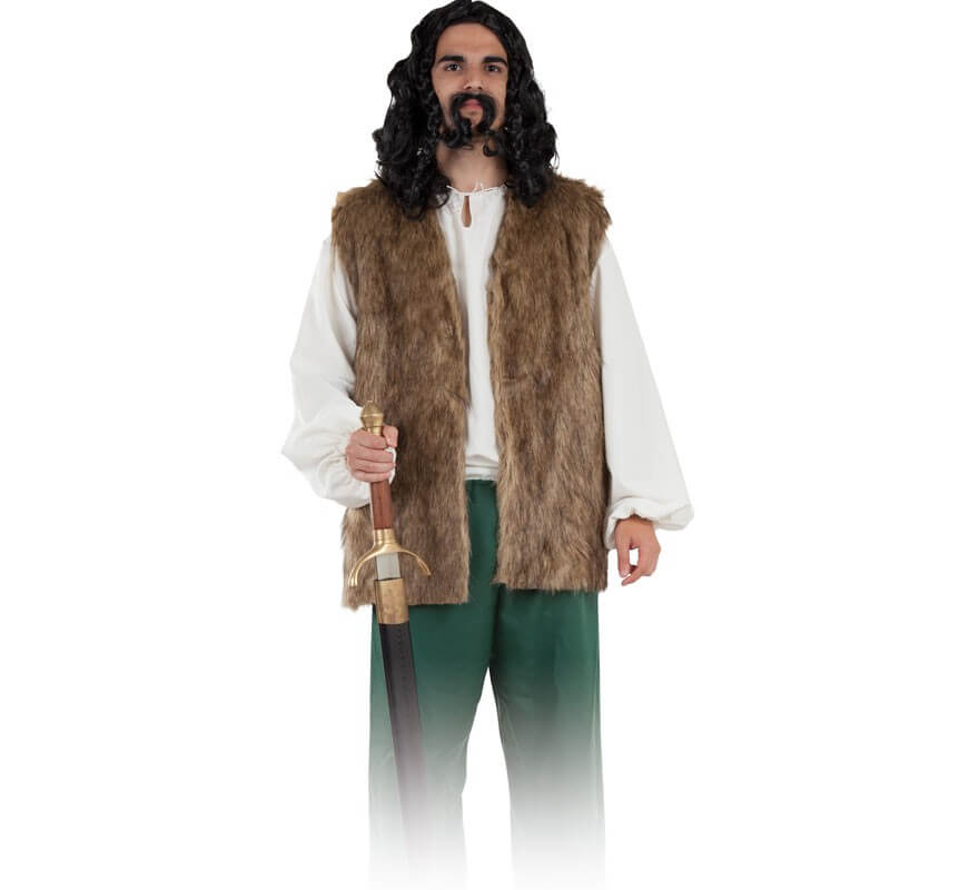 Translation missing: fr.Chaleco Medieval de Pelo Oscuro