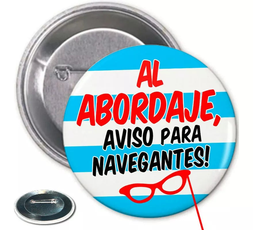 Translation missing: fr.Chapa Al Abordaje, Aviso para Navegantes de 6 cm diámetro