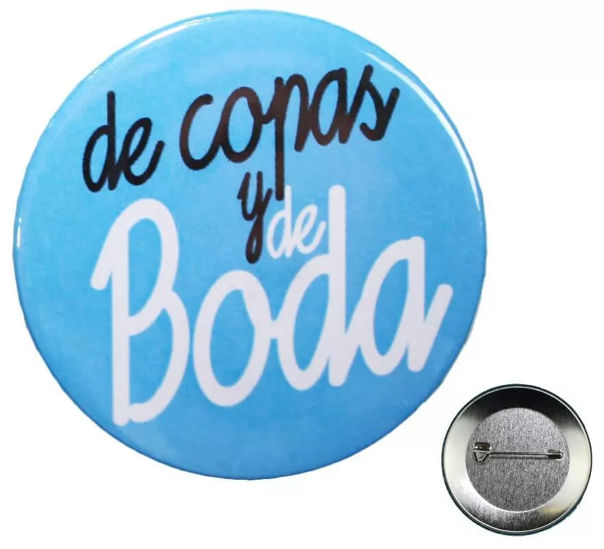 Translation missing: fr.Chapa de Copas y de Boda de 5,7 cm de diámetro