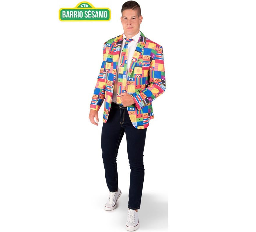 Chaqueta de Barrio Sésamo multicolor para hombre