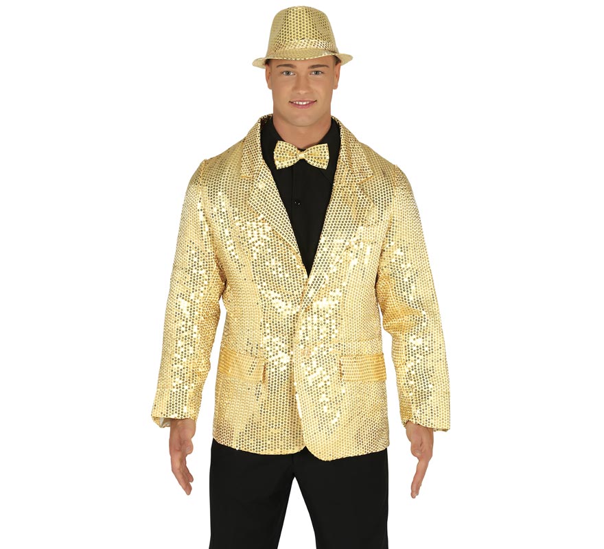 Translation missing: fr.Chaqueta de Lentejuelas Dorada para hombre